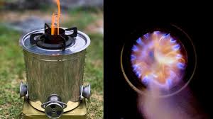 homemade wood gas burning stove for
