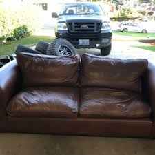 laura ashley leather sofa in