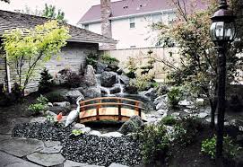 water garden koi pond waterfall