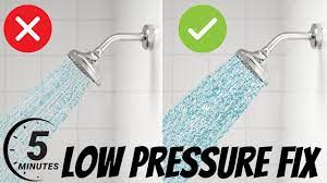 fix shower head low water pressure