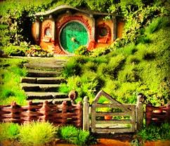 Hobbit House Fairy Garden Round Door