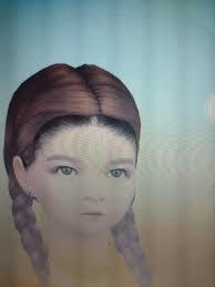 weird hairline on my child sims