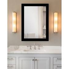 Full length bathroom mirror cabinet. Matte Black Framed Bathroom Full Length Mirror Overstock 12143805