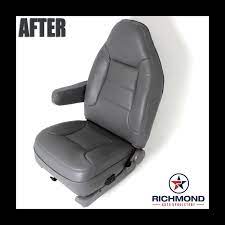 Back Leather Seat Cover Gray