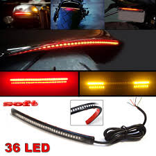 36 Led Bendable Led Light Strip Flow Turn Signal For Motorcycle Tail Brake Light Ebay