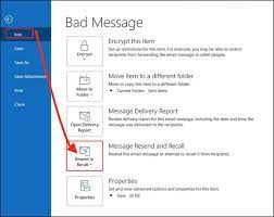 how to recall email in outlook on your