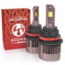 Amazon.com: Acuma 9007 LED Headlight Bulbs, 20000lm Bright Conversion Kit,  Nova-S Chips, 600% Brightness, 6500K Cool White, Quick Installation Halogen  Replacement,Pack of 2 : Automotive
