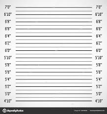 Blank Mugshot Height Chart Blank Criminal Police Lineup Or