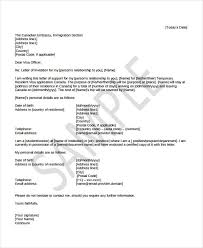 Relationship Support Letters Immigration Writing A