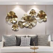 Check out our luxury wall decoration selection for the very best in unique or custom, handmade pieces from our wall décor shops. European Wrought Iron Flower Luxury Gold Wall Hanging Crafts Home Livingroom Wall Decora In 2021 Living Wall Decor Wall Decor Living Room Modern Wall Decor Living Room