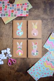 You can use as many bunnies as you prefer. Diy Easter Cards Made With Vintage Print Cardstock Diy Easter Cards Easter Cards Handmade Easter Cards