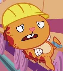 Paired with his blindness is also the inability to speak, possibly. Handy Happy Tree Friends Wiki Fandom