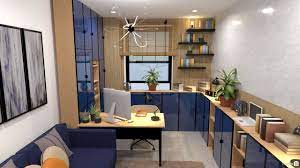 home office design 3d interior layout