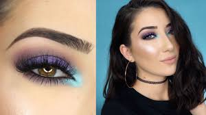 teal smokey eye makeup tutorial