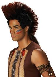 straight native american costume wigs