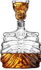 Skull Whiskey Decanter And Shot Glass