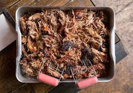 smoked pulled pork barbecue shredded