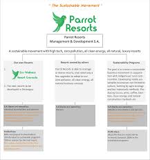 Parrot Resorts Organization Chart Parrot Resorts Eco