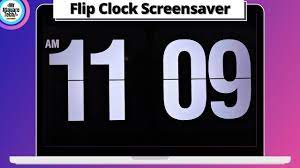 flip clock screensaver for windows 2022