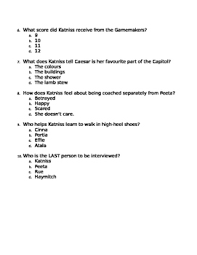 Please understand that our phone lines must be clear for urgent medical care needs. Hunger Games Chapter Quiz 7 9 By Burnie S Teachers Pay Teachers
