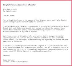 Sample Recommendation Letter For A Teacher Reference College