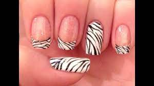 clic zebra print nail art tutorial