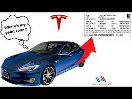 Where To Find Tesla Paint Code You