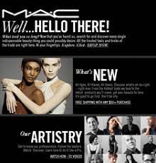 mac cosmetics newsletter email gallery