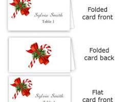 Table Card Templates For Christmas Fun For Christmas Halloween