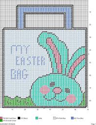 My Easter Bag Blue By Sunshine Designs Plastic Canvas