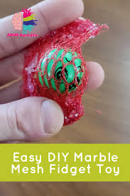 how to make a diy marble mesh fidget toy