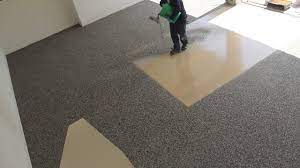 polyurea flooring installation by sears