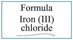 the formula for iron iii chloride