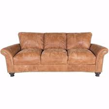 Brown All Leather Sofa 1a 4758s Soft