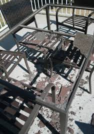 Glass Top Patio Table Suddenly Explodes
