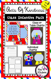 Acts Of Kindness Classroom Incentive Charts Editable
