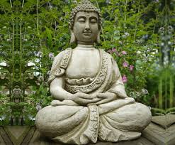 Buddha Stoneware Garden Ornament