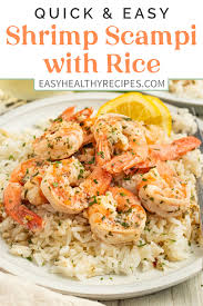 shrimp sci with rice easy healthy