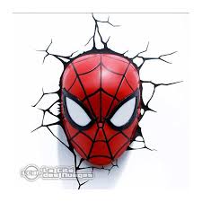 Marvel Spiderman Mask 3d Light 28cm