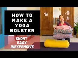 how to make a yoga bolster a short
