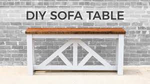 how to build a sofa table to save e