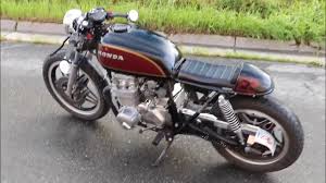 honda cb650 cafe racer with 4 into 1