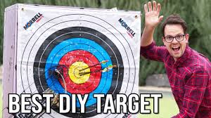 diy archery target with just foam board