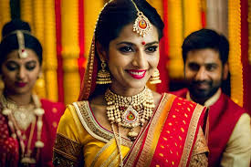 a beautiful bride in traditional indian