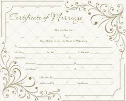 60 Marriage Certificate Templates For Microsoft Word