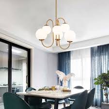 Opal Frosted Glass Ball Chandelier