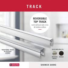 Sliding Shower Door Track Assembly Kit