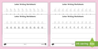 Check our alphabet worksheets for capital letters (uppercase). Letter Writing Alphabet Worksheets A Z Letter Formation