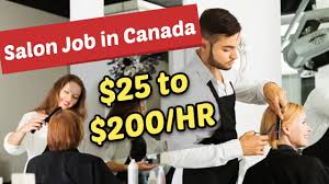 salon job in canada income canada pr