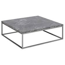 Marble Square Coffee Table Light Grey